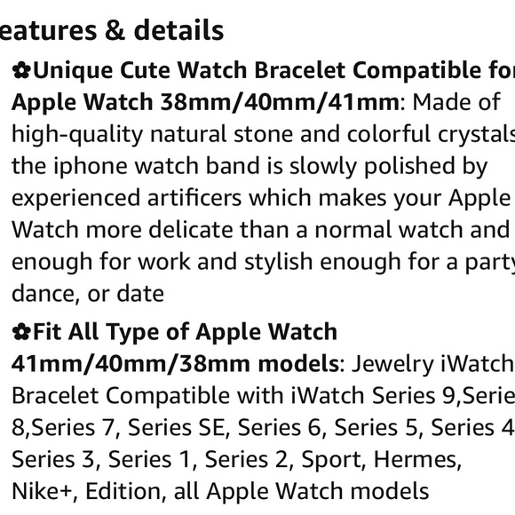 Beaded Apple Watch band - Picture 6 of 6